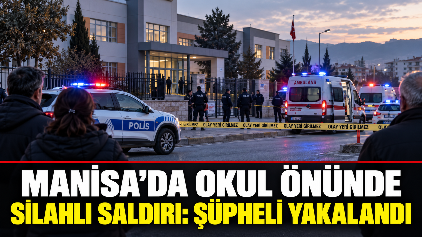 Manisa’da okul önünde silahlı saldırı