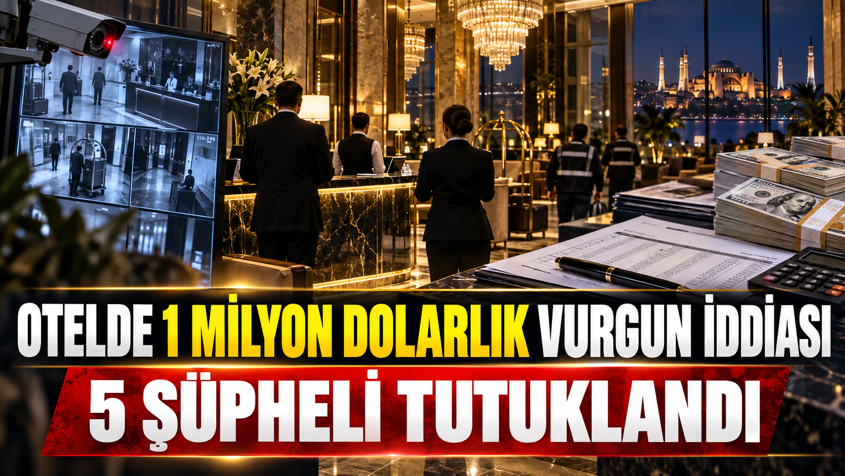 Otelde 1 milyon dolarlık vurgun